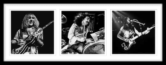 RUSH Framed Triple Black & White Photo Collage 45.5" x 19"